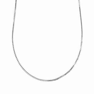 Venetian Chain Necklace - Rhodium Plated - 23.5in + 2.75in